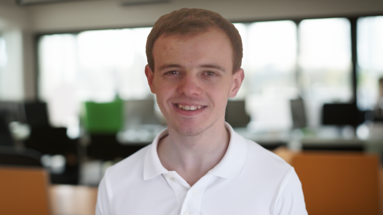 Photo of Matthew, an Administrative Officer in the Customer Services team at the Home Office.  